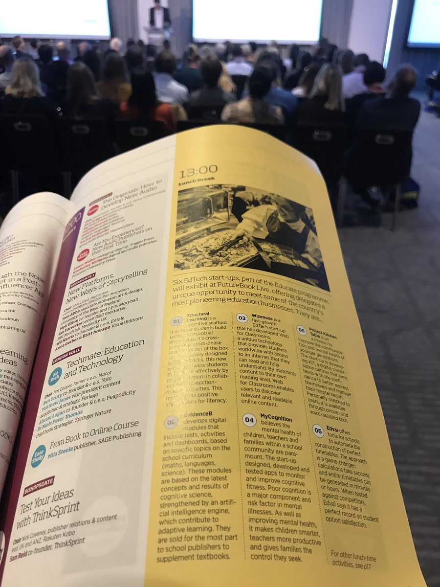 HoutanFroushan's tweet photo. The ever powerful and innovative #EDUCATEtech showcasing at #FutureBook18 today. @WizeNoze @MyCognition @paulmain79 of #StructuralLearning @T_EvidenceB @EdvalUk @brands_whisper https://t.co/JUKj8fo1JG