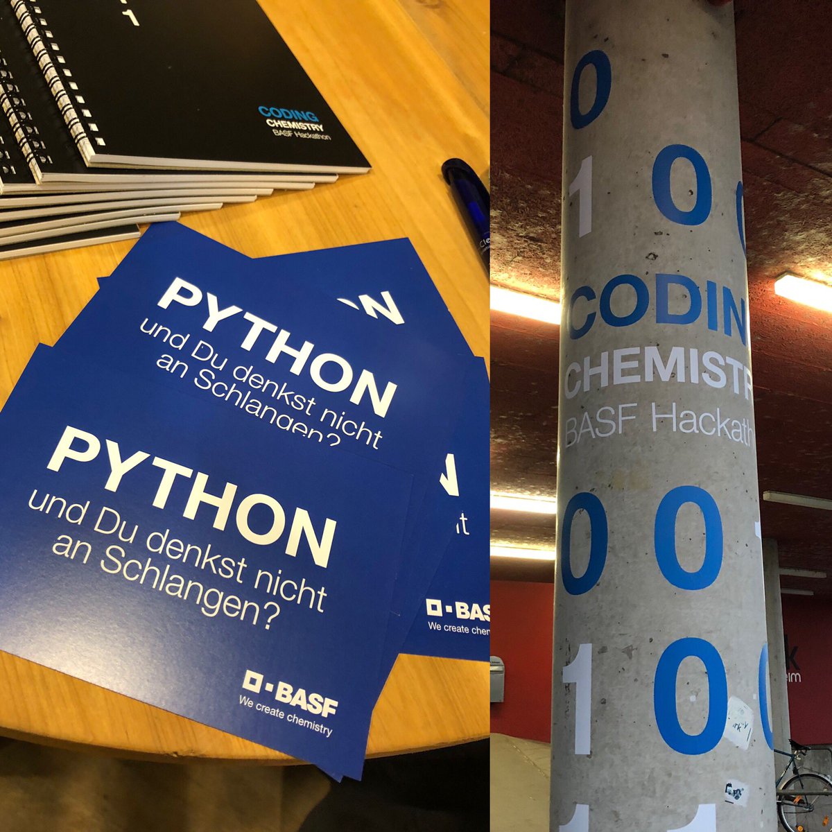 dgerhards's tweet photo. Time is Running, gleich enden 24 Stunden Coding und Tüfteln beim BASF Hackathon #CodingChemistry #mannheim #digitalents #bestteam https://t.co/q6Y6K2hMLA