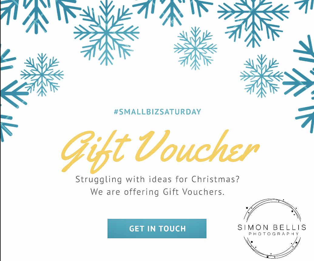 Simon Bellis Photography (@simon_bellis_) on Twitter photo Happy Friday Everyone 😃 are you struggling with ideas for #Xmas? We’re offering gift vouchers in any denominations that can be used towards any of our services.  We can send electronically or in the post. #photography #SmallBizSaturday #northwestphotographer Happy Friday Everyone 😃 are you struggling with ideas for #Xmas? We’re offering gift vouchers in any denominations that can be used towards any of our services.  We can send electronically or in the post. #photography #SmallBizSaturday #northwestphotographer