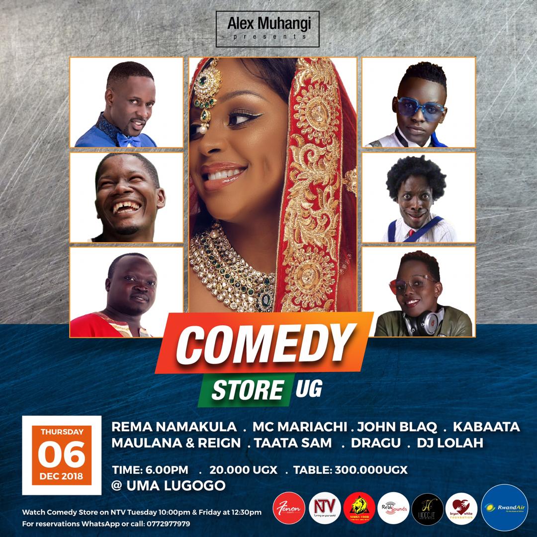 ComedyStoreUG's tweet photo. Long break but fear not, #Comedystoreug returns with a bang next week on Thurs 6th. We host the biggest names in UG today, @REMAUG1 & @JohnBlaqUg alongside #McMariachi, #TaataSam, Kabaata, Maulana & Reign
Hosted by @AlexMuhangi
Powered by @FlyRwandAir, @NTVUganda, @bwfoundation2 https://t.co/ibKQYBoMPG