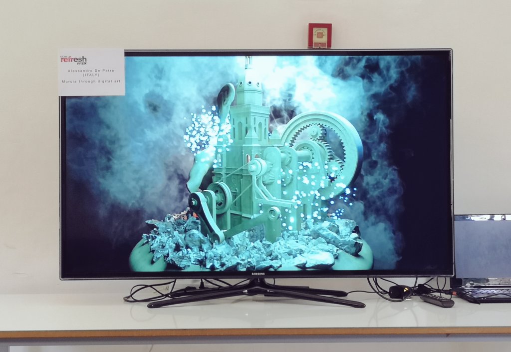 AbsolutelynotM1's tweet photo. My installation at #ucam in #murcia for the #refreshproject! https://t.co/flU3PrwrQ7