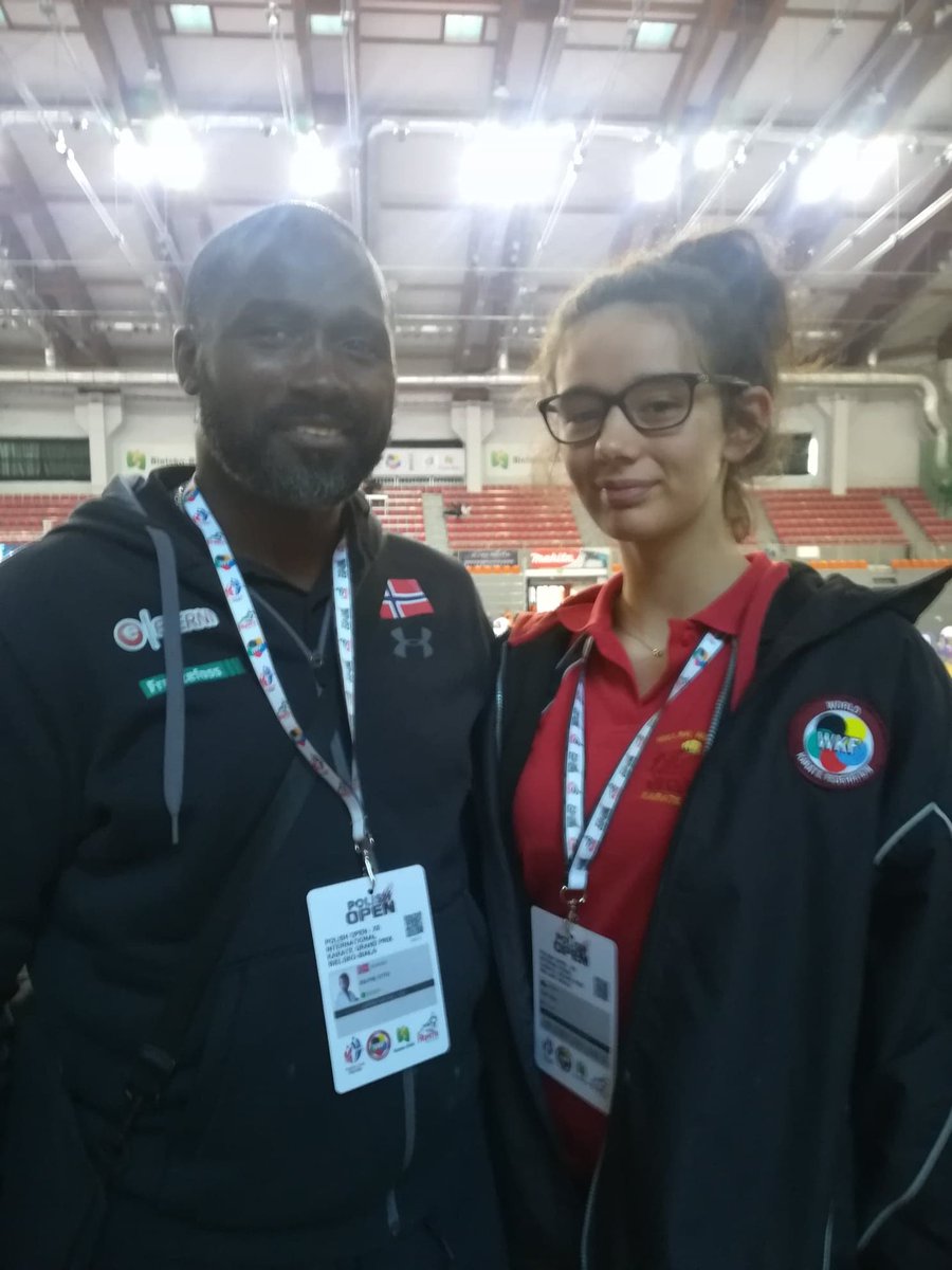 KarateMina02's tweet photo. One of my favourite pics, with #WayneOtto #OBE @UKFBootCamp 9x #WorldKarateChampion, 9x #EuropeanKarateChampion in #Poland last Oct. He's awesome! #Karate #Kumite https://t.co/4UgmKIfrAG