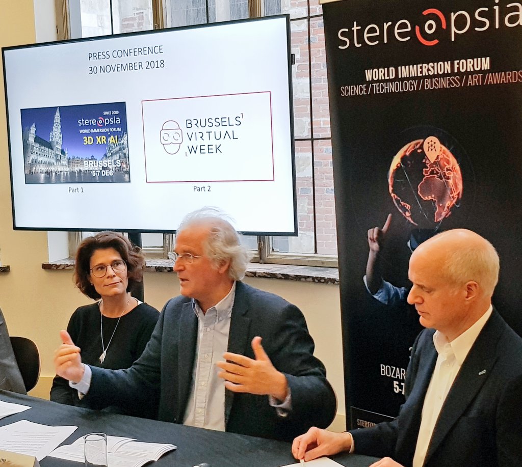 DidierGosuin's tweet photo. Vitrine mondiale des technologies immersives, @Stereopsia met en avant l’expertise croissante de Bruxelles en la matière. En #RBC, nous soutenons les technologies comme la Réalité Virtuelles, la 3D ou l’Intelligence Artificielle via notre #PlanNextTech. https://t.co/COeLfQtDhv