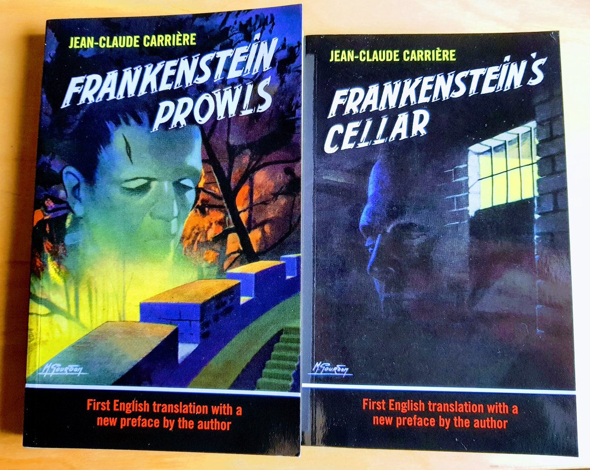 A huge thank you to <a href="/greytigerbooks/">Grey Tiger Books</a> for their complimentary copies of the last two volumes in Carrière's #Frankenstein series! Can't wait read all 6 when I get some free time.  Great to see his work in translation, too.  #Frankensteinat200 #Gothic #horror #pulp #newbooks