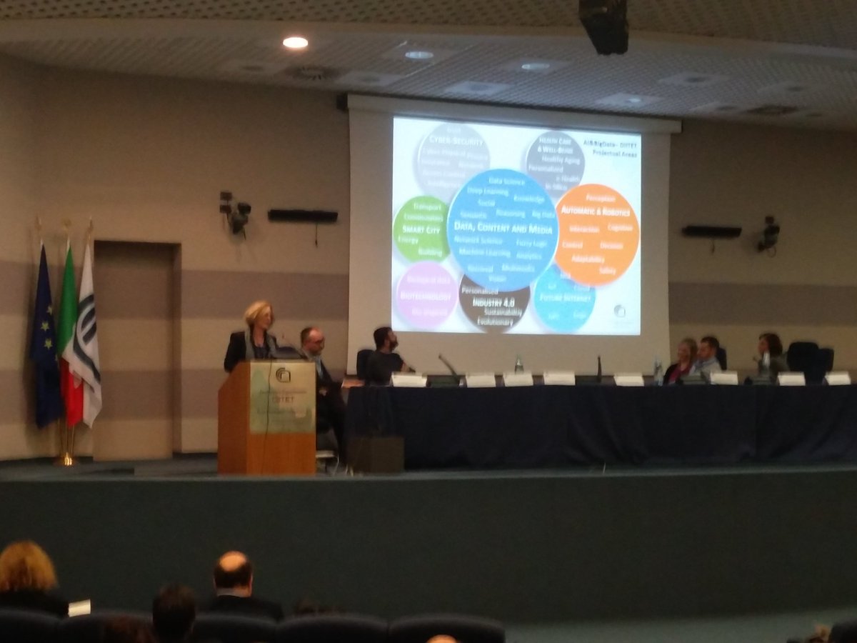 kdd_lab's tweet photo. Fosca Giannotti is talking about the activities on #BigData, #DataScience, #Ai, #Ethics at the #DIITET Conference https://t.co/8F1aLTf7Ez