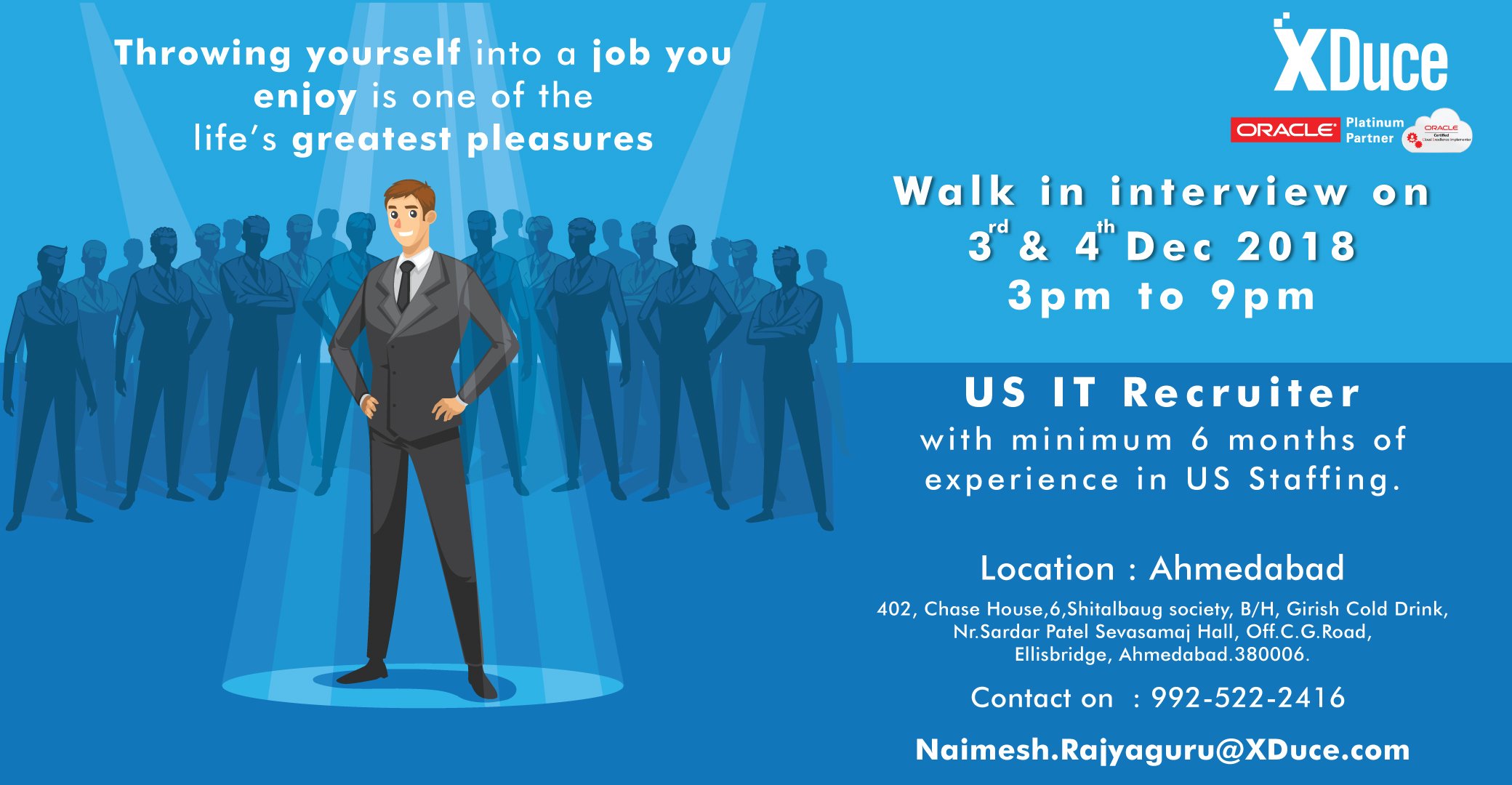 XDuce Corporation on X: &ldquo;Join our team as a Sr. US IT Recruiter 