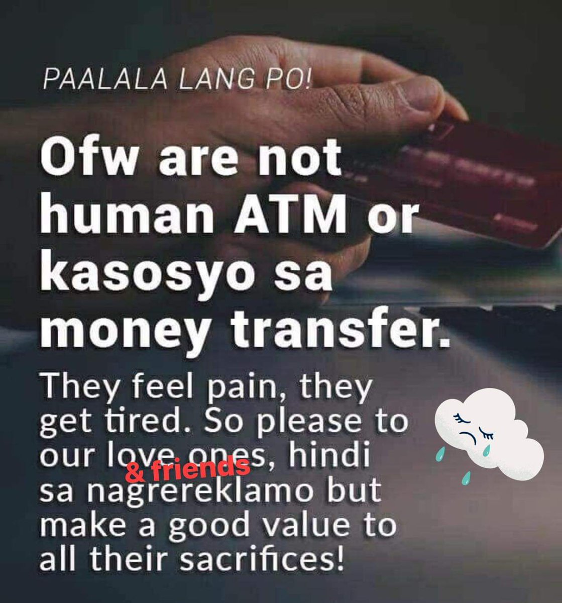 nievsfermiza's tweet photo. Kaya magsumikap kayo, wag asa nng asa lang... #ofw #ofwproblem https://t.co/X5VTy6JJKH