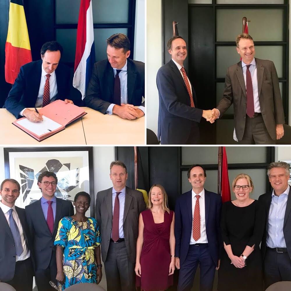 Henk Jan Bakker and Hugo Verbist, the Ambassadors of the #Netherlands and of #Belgium to #Uganda, signed an initial agreement to lead to strengthened cooperation of the two donors to reinforce Sexual and Reproductive Health and Rights (#SRHR) including family planning .