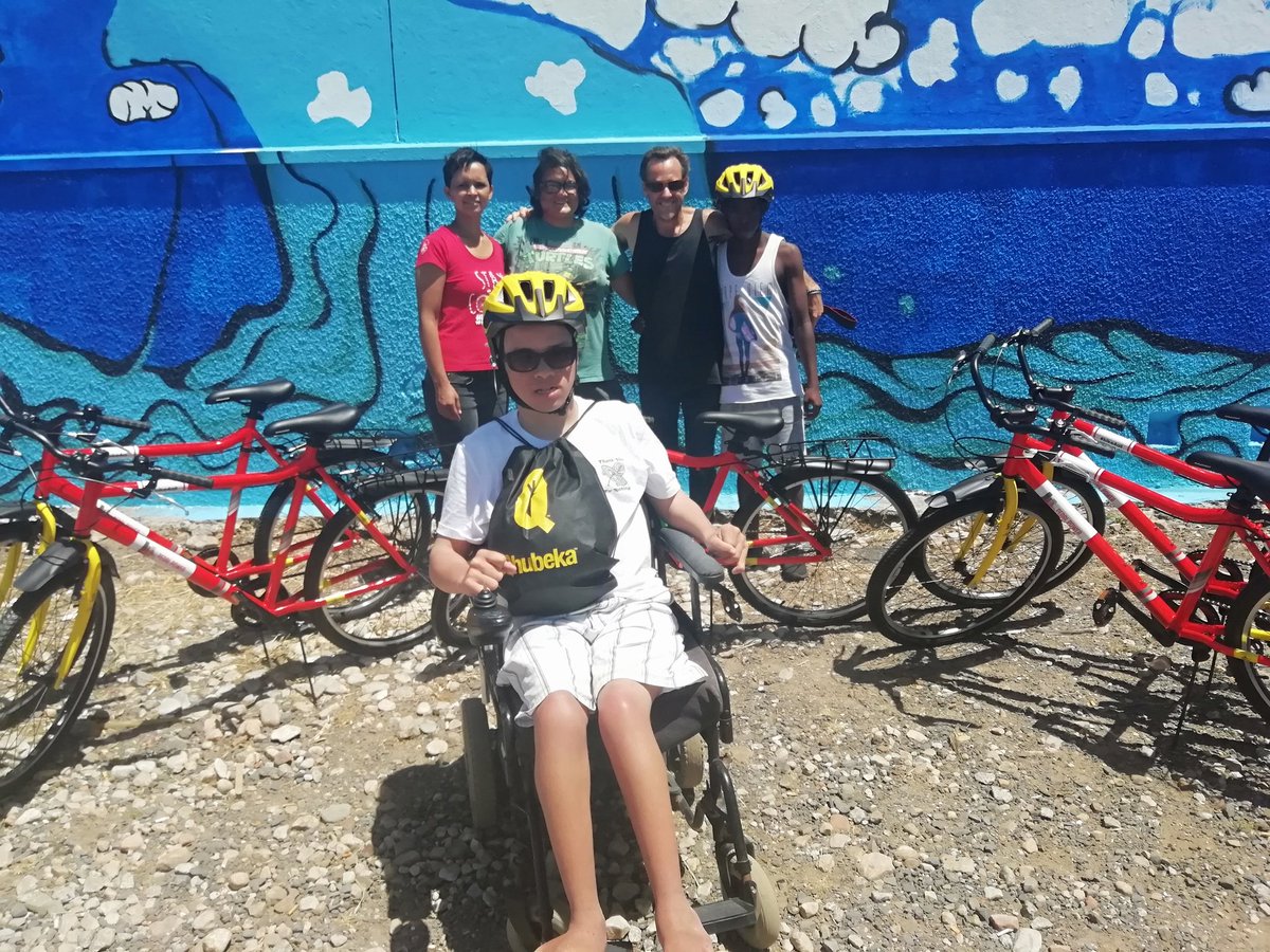 TourismTrainCT's tweet photo. @UNICEF_SA We are so proud of @PedalPowerPPA that decided to empower @Muizenberg #BISO #InclusiveSurfingSA in donating 5 #bike4All to assist kids with #Differbality and keeping them safe. https://t.co/gzrd5oSDYf