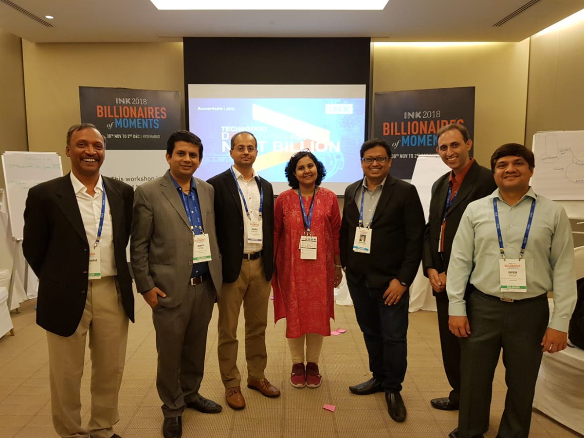natarajk's tweet photo. @inktalks How can technology help to re-imagine solutions for the next billion? Interactive workshop by Accenture #tech4god #inktalks @poddersanjay @accenturelabs https://t.co/PFGoPBHuSY
