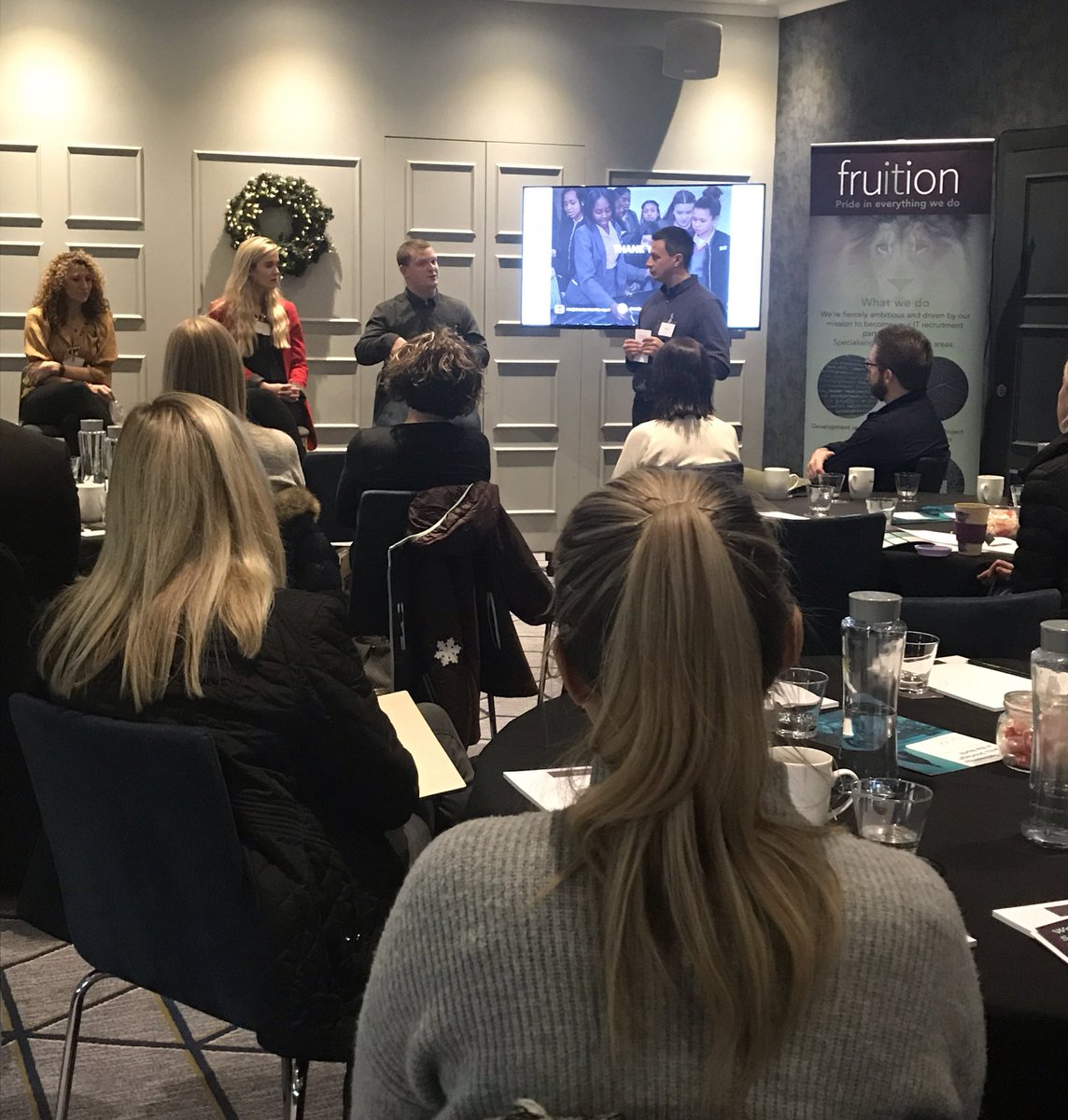 Fruition_IT's tweet photo. And lastly our final panelist Chris Hill from @northcoders supporting the pipeline of software developers to organisers with coding boot camps #sourcingandsocial #techskills https://t.co/Jvti08LNzF