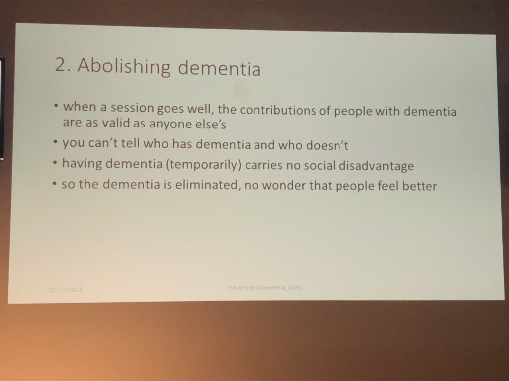 Brilliant and challenging questions at the end of his talk from Prof Tom Dening...
“If the Arts were a drug...”
#rcpeStAs18