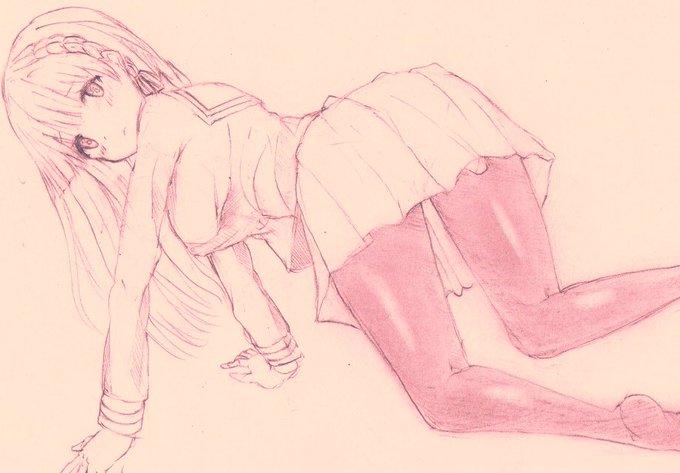 後ろから

#絵描きさんと繋がりたい 
#イラ拡  #オリジナル 