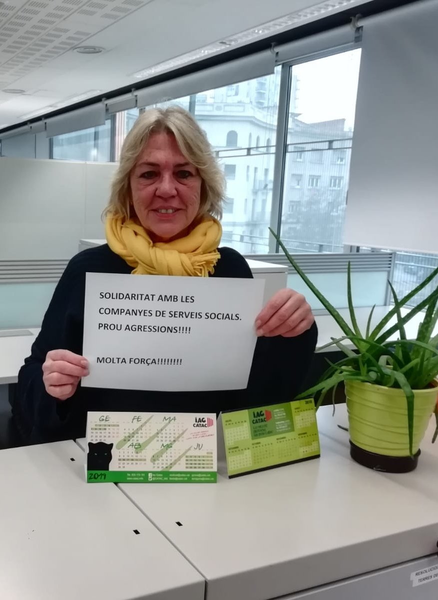 CATAC_IAC's tweet photo. ⚠️ENS SOLIDARITZEM AMB LES COMPANYES I COMPANYS DELS SERVEIS SOCIALS I REBUTGEM LES AGRESSIONS QUE PATEIXEN⚠️
#aturadaserveissocials 
#prouagressions https://t.co/zxXOGgUzKN