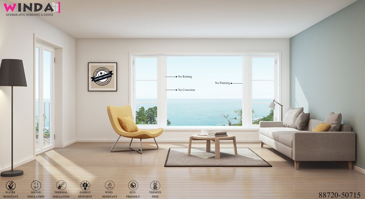 WindaIndia's tweet photo. Window Magic’s aesthetic range of uPVC windows allows natural sunlight to grace your house in abundance and make it even more beautiful. #SwitchToWinda
#EasycareHighdefinitionfinish #Maintenanceisachildplay #WindaRehauWindows #GermanuPVCWindows
Call – 8872050715 https://t.co/jKamnm9xxg
