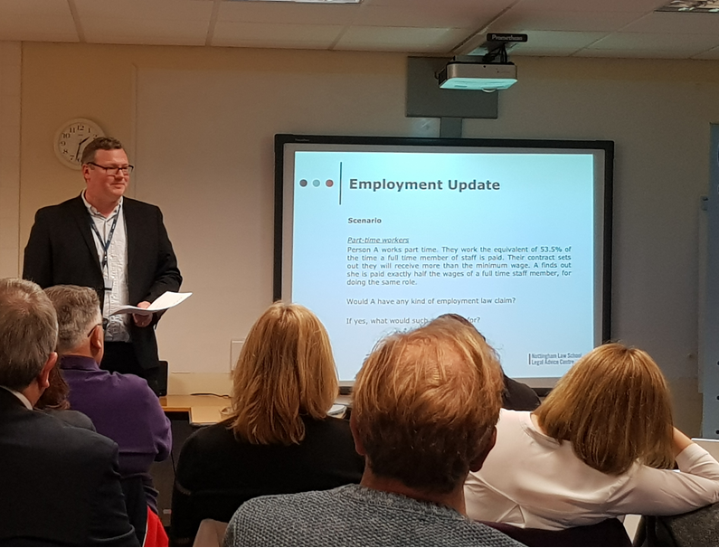 NLSBusAdvice's tweet photo. Our Employment Solicitor Mathew Game gave an Employment Law update this week to the Local Voluntary Sector. Thank you for the invite @CAPlusNotts  #Employmentlaw #Nottinghamshire #probono #CVS https://t.co/i7NeOWwkpF