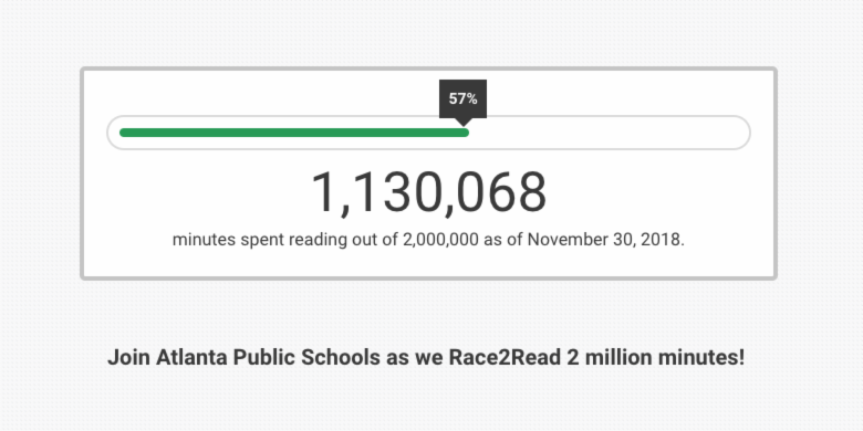 zoobeanreads's tweet image. Way to go, Atlanta Public Schools! You&apos;ve surpassed the halfway point for the 
#APSRace2Read 2 Million Minutes Challenge. Keep reading and logging in #Beanstack! @apsupdate