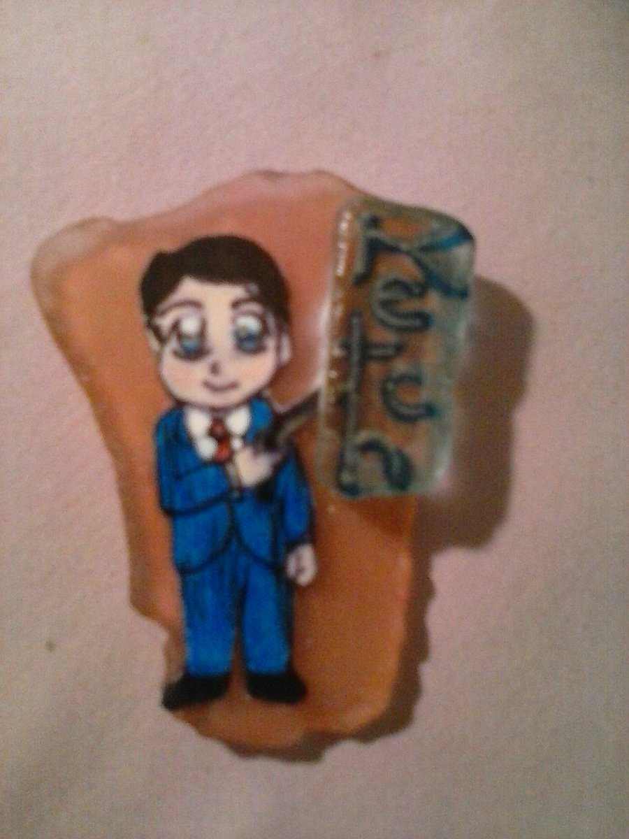 EJR91372's tweet photo. #Chibinatural Arthur Ketch on glass. I will be making more #Supernatural #chibi on glass. DM if interested. #ChibiKetch #Superchibi https://t.co/zOyhLhPF6m