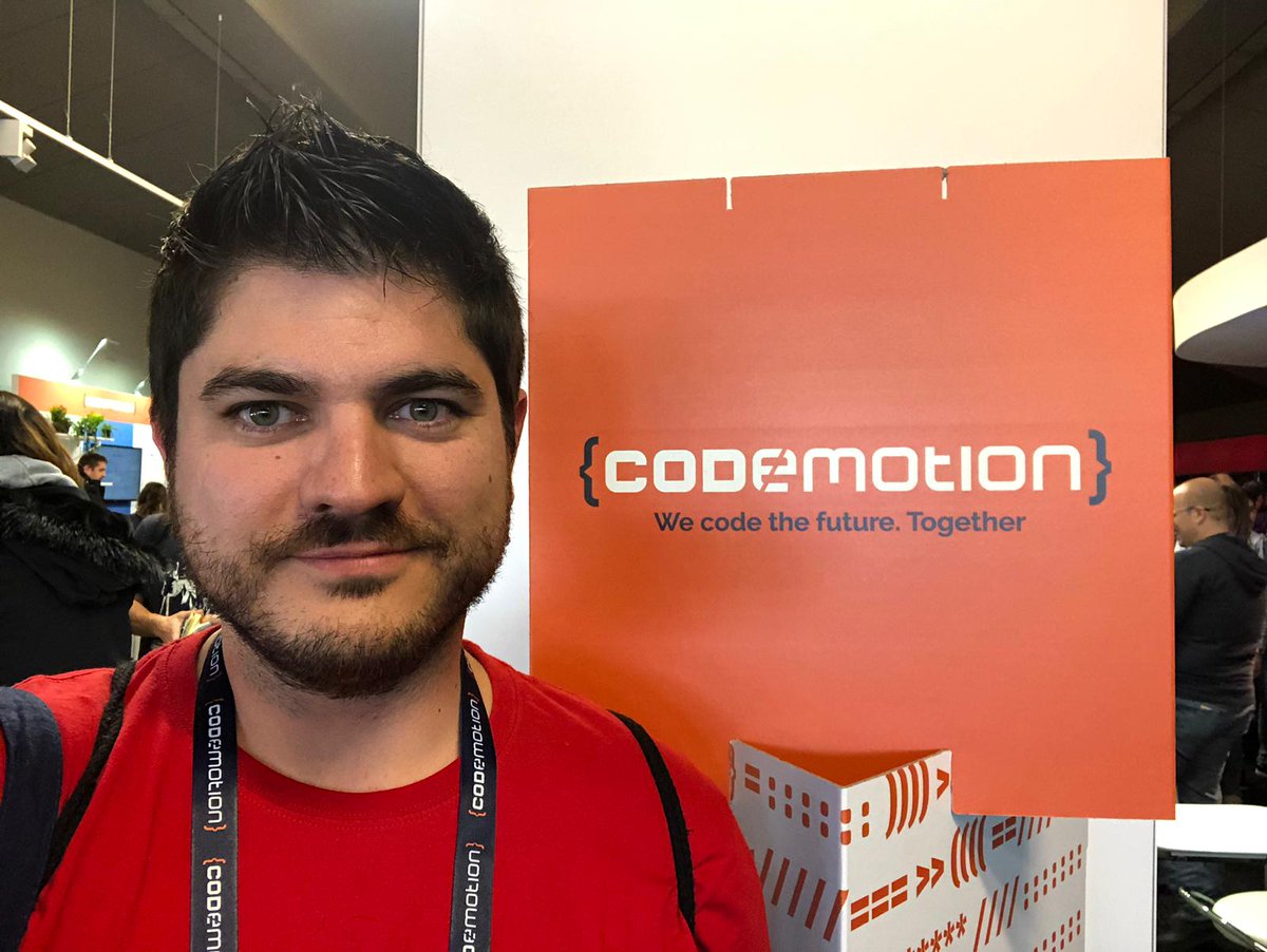 Fransisco Soler is visiting the <a href="/CodemoMadrid/">Codemotion Madrid</a> conference in Madrid. We #code the #future. Together #spain #AlicanteTech