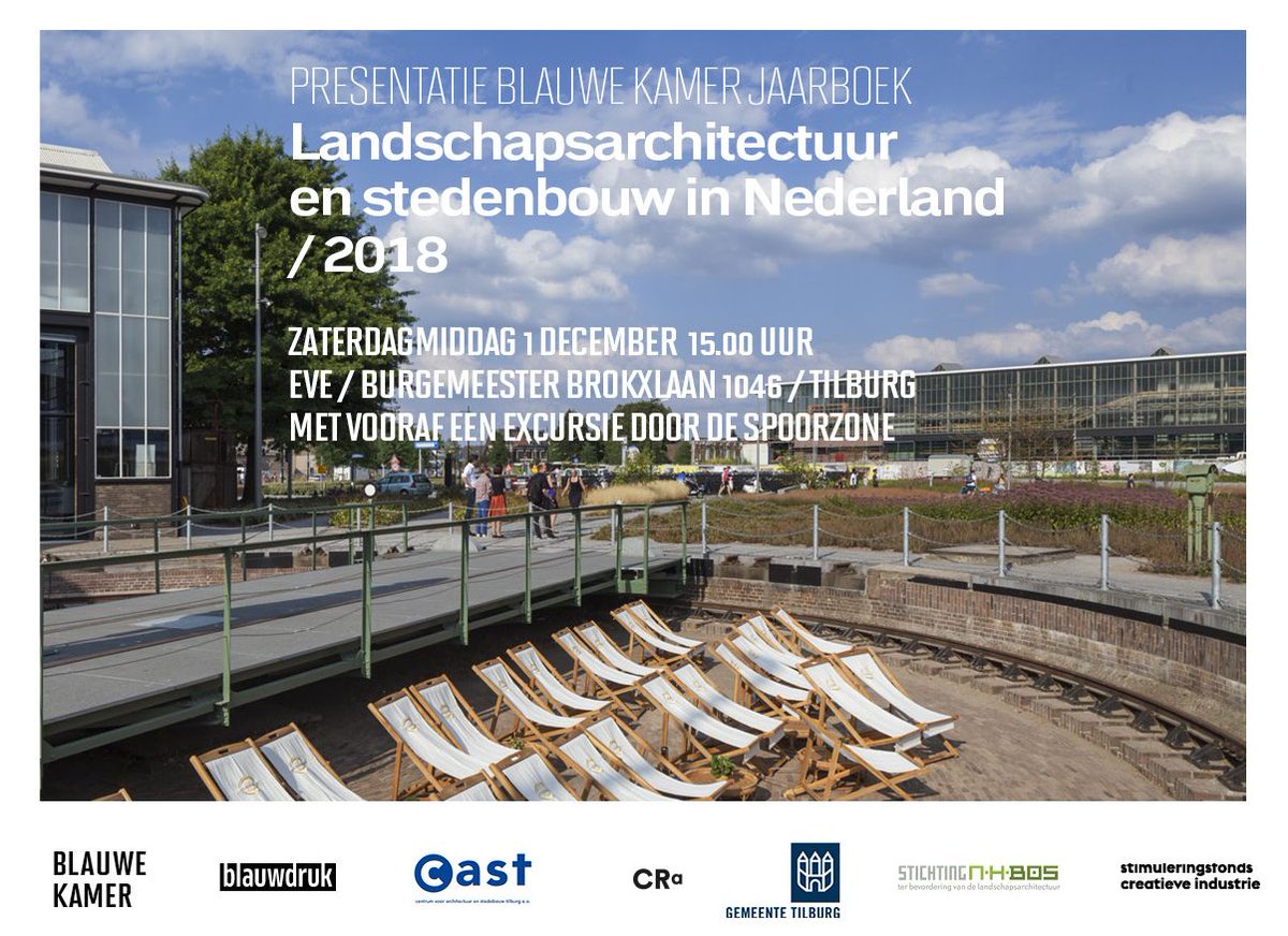 Presentation #Blauwekamer Landscape Architecture Yearbook tomorrow in Tilburg! The Dafne Schippers bridge is one of the unique projects included in the book! #NEXTpublication #publication @Uytenhaak @bureaubplusb @ArupGroup @GemeenteUtrecht @BlauweKamer 

buff.ly/2FQaujA