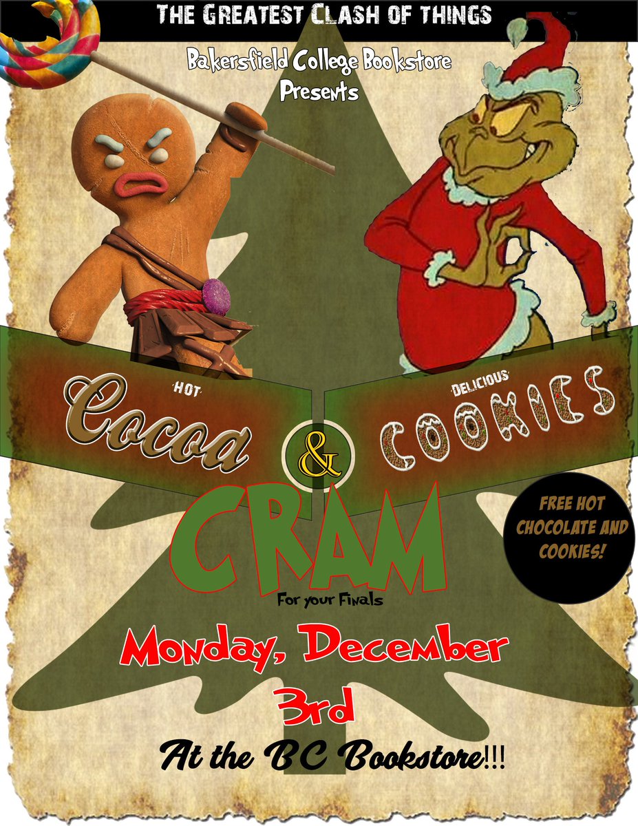 BCBooksBC's tweet image. Finals are coming!! Come de-stress with us at the books store with coco, cookies and more!