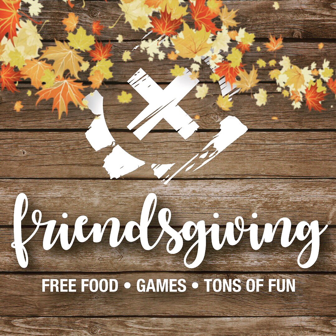 MattCastleman's tweet photo. TONIGHT! 6th-8th grade Friendsgiving is tonight @ Crossroads West Side from 6-9pm. Free dinner + games + prizes + raffles + the LARGEST FOOD FIGHT ON THE WEST SIDE! Invite your friends. Our goal is 100+ students so we need your help! https://t.co/n86x1VX2IR https://t.co/9MmuROUEPD