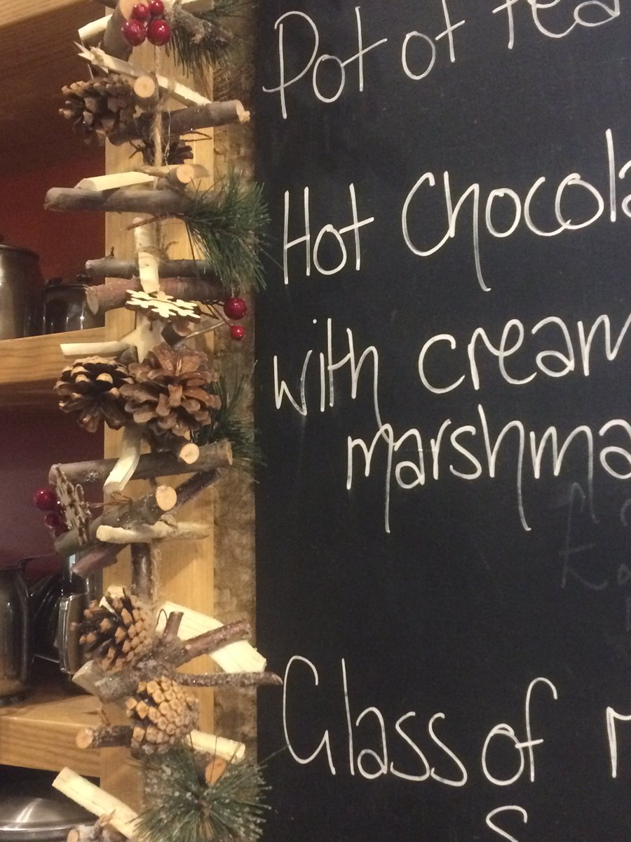 blacksmithsbels's tweet photo. @blacksmithsbels is starting to look rather festive, the fire is on and it is so toasty warm.  Perfect for chillaxing this weekend.  #feelingfestive #coffee #cake #christmas #shoplocal https://t.co/sSYJXiaJkc