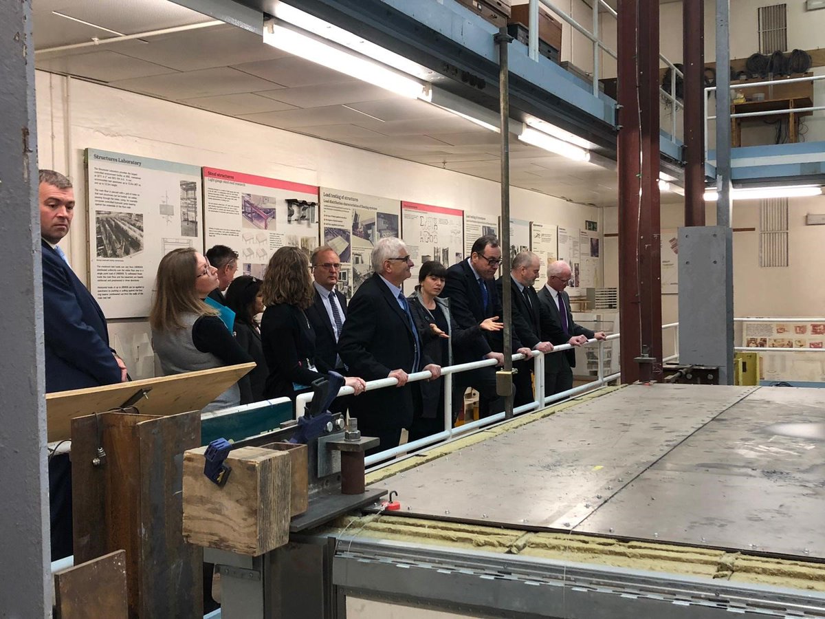 SciTechgovuk's tweet photo. The #construction industry has a once-in-a-generation opportunity for transformation. Today Richard Harrington visited @BRE_Group, to see the Core Innovation Hub's new  design and manufacturing processes for the buildings of the future https://t.co/Y8QNdnQCdH #IndustrialStrategy https://t.co/T8bKvPC8Ho
