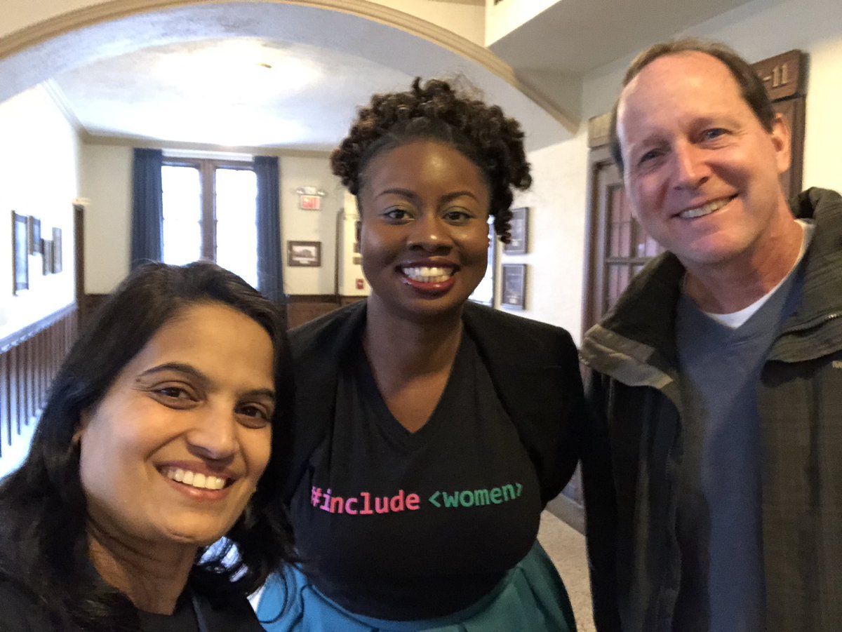 @Dr_Kyla It was awesome to hear your encouraging, engaging, interesting and resourseful speech yesterday at #MichiganIT. Glad to get chance to take selfi as a reminded of this event with coworker Paul and you, Dr Kyla. Thank you.