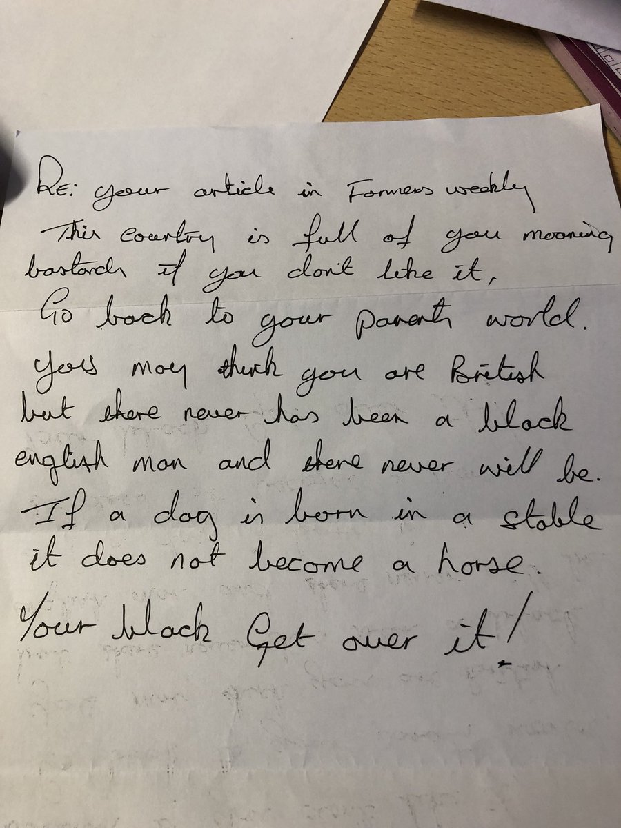 Sent to me today to my workplace by post