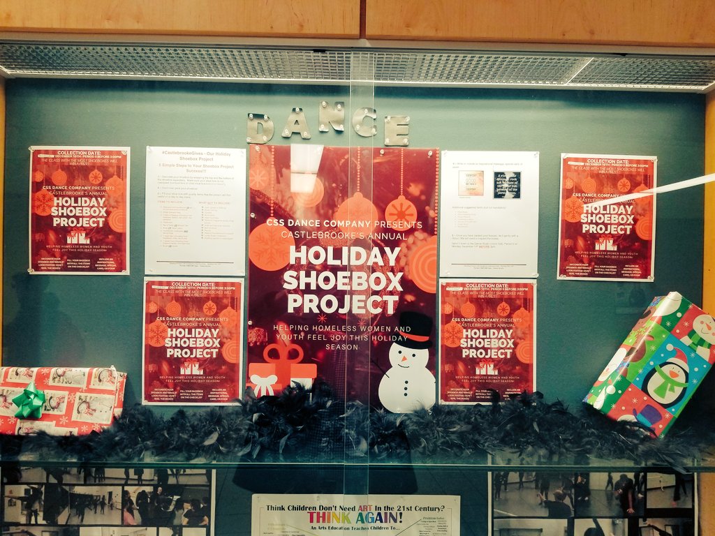 Walking around <a href="/castlebrookess/">CastlebrookeSS</a> reminded yet again of the great things happening here that promotes community and charity. Helping homeless Women and Youth feel joy this Holiday Season. <a href="/CSSDanceCo/">CSSDanceCompany</a> <a href="/CastlebrookeTLC/">CastlebrookeTLC</a> <a href="/DragonsCouncil/">Castlebrooke SAC</a>