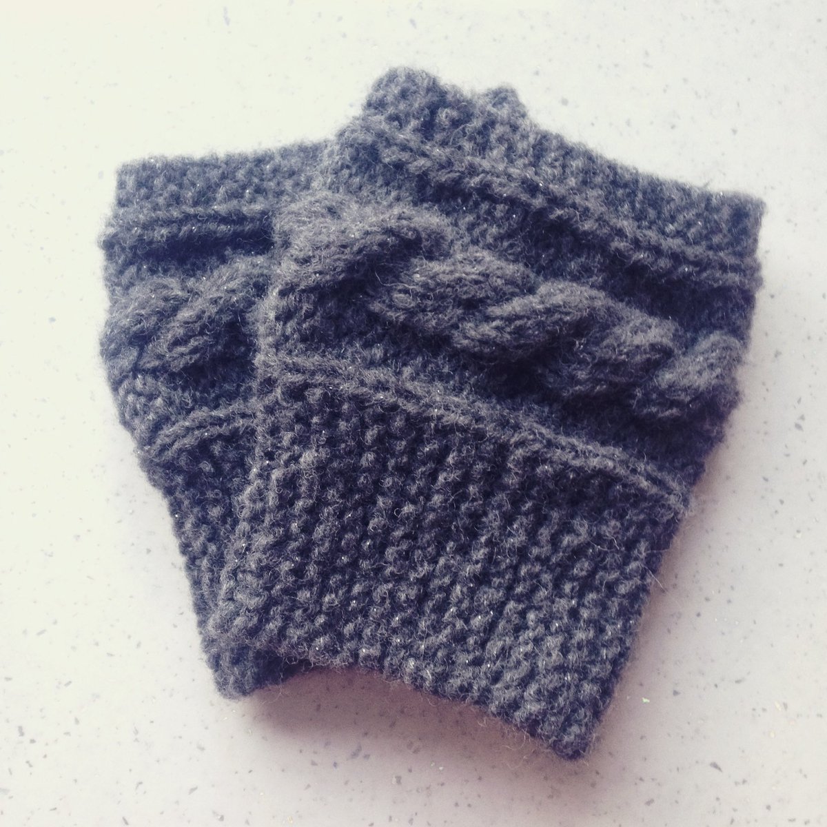 These boot cuffs hot off the needles and passed to a very happy customer today. #bootcuffs #shopsmall #woolblend #etsyseller #shopindie #craftyfeatures #etsyshop #knitted #tsparklyyarn #sparkly #handmade #personalizedgifts #happycustomer #busyday #hmuk #etsymk #rtmebb