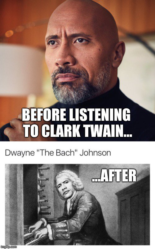 clarktwainmusic's tweet photo. JOIN THE REVOLUTION #BachAndRoll @TheRock https://t.co/aFU8xPlZNu