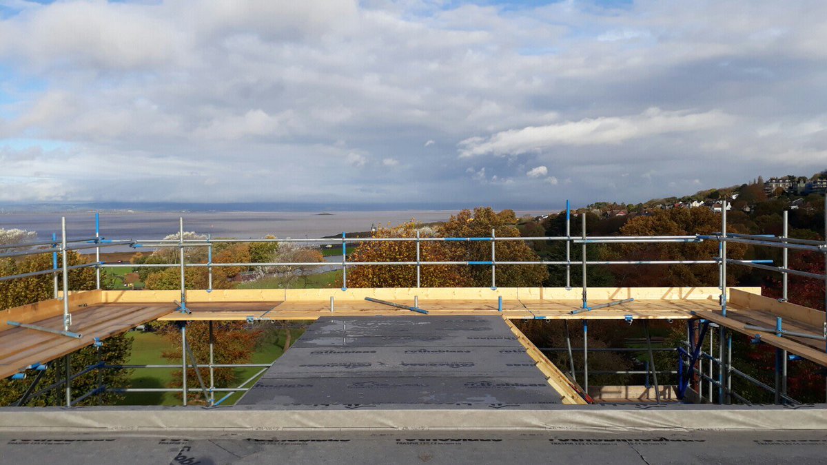 FkCarpentry's tweet photo. View from the new job in Portishead we recently started isn’t a bad one, This will be one amazing house when completed in a fantastic location. More pictures to follow as we progress. #newbuildhome #Carpentry https://t.co/GEgdkhhIOD