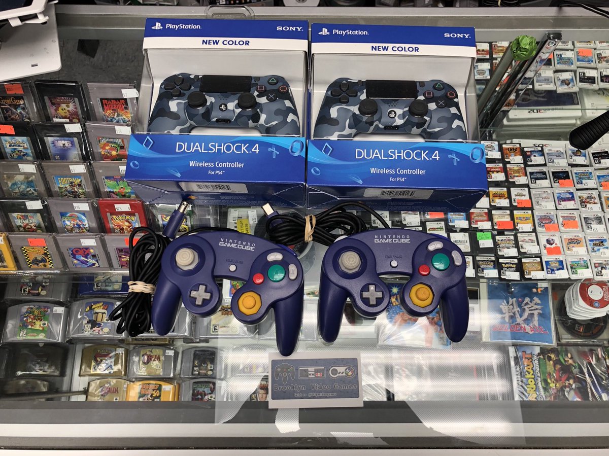 bklynvideogames's tweet image. Now in stock. Brand new #ps4controllers and original #nintendo #gamecubecontrollers