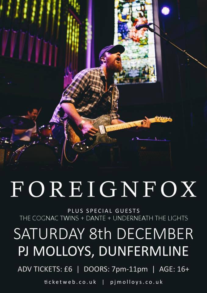 ForeignFOXX's tweet image. DUNFERMLINE🎅🍻Support announced for our @PJMolloys show on Dec 8th!
We shall be joined by the awesome @thecognactwins @wearedante &amp;amp; @UTL0FFICIAL 

Santa hat on.Sleigh to 100 mph. Red bull for the reindeer.Jesus breaking out the party flip flops

Tickets: ticketweb.uk/event/foreignf…