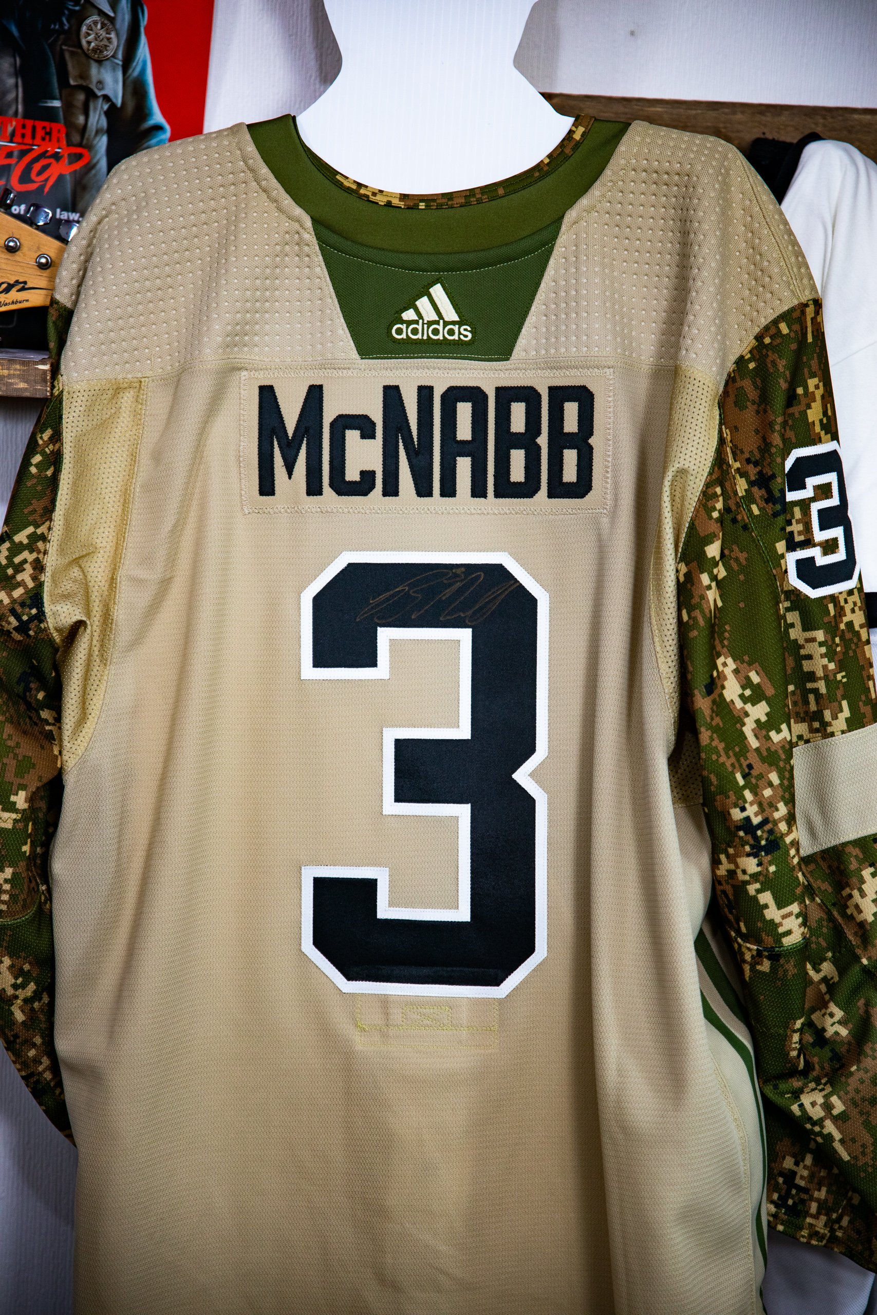 Justin and Greg on Twitter: How good does Jimmy look on the set with his  Saskatchewan Vegas Golden Knights jersey that @nabber03 wore for Military  Appreciation night?? Update on #JIMpossible soon   /