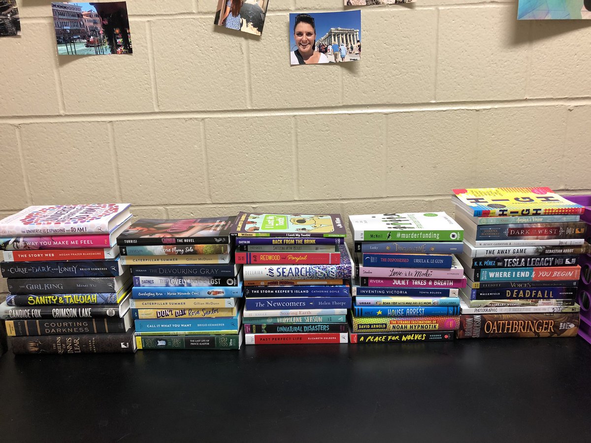 Can we just take a moment to appreciate the stacks from #NCTE18 ? I’m in love! So thankful to have a classroom library that all of my students are reflected in! @ncte #BuildYourStack