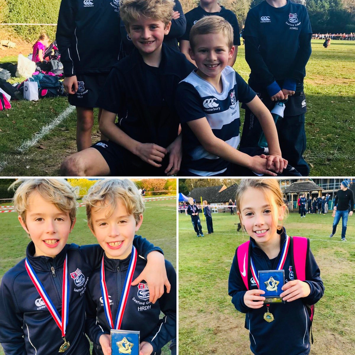 SeafordSport's tweet photo. A massive well done to all of our Prep School X Country Runners this afternoon. Special mention to U8βs Mikey Lewis 1st place & JJ Doubler 3rd and U11βs Rosie Stace 1st Place and Hamish Harrison 1st place! #oneschool #energyeffortenthusiasm #onepathway https://t.co/UOJo7PYnGv