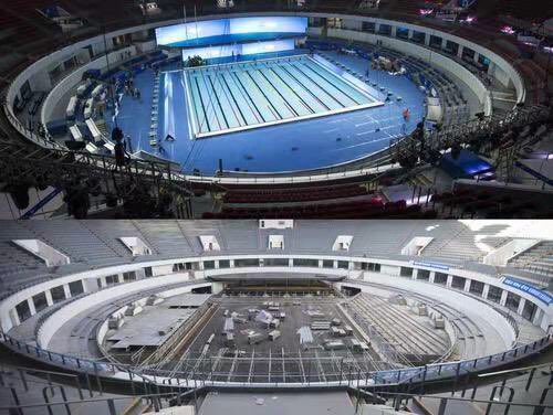 As 14th #FINA World #Swimming Championships (25m) is approaching, the organizing committee organized a media exploration trip to reveal the secrets of the Little Lotus yesterday. #Hangzhou #natatorium @fina1908 
Check this out for more details：web.dskb.co/news/posts/121…