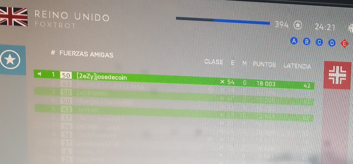 Josedecoin's tweet photo. 54-0 con racha de 52 #sten #Battlefield #2eZy https://t.co/DKfsc3D1ds