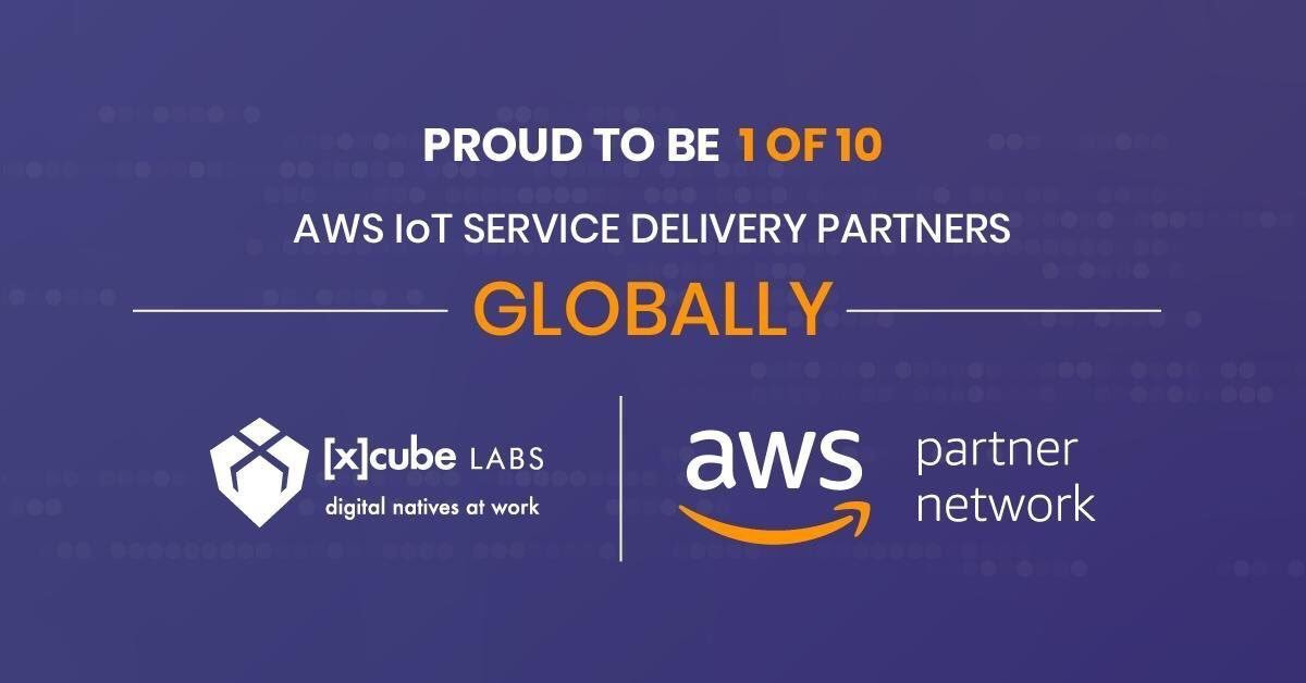 We are delighted to announce that [x]cube LABS been chosen as one of the 10 global AWS IOT service delivery partners. 

Thank you to all our clients and partners who have been an integral part of this journey.

#IOT #AWS #deliverypartners #reinvent #servicesdelivery #AWSIOT