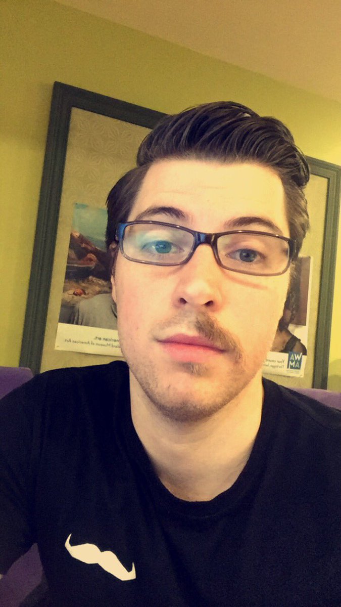 DBlaschak's tweet photo. In honor of the final day of #Movember I am at #HalfStache supporting efforts to decrease prostate and testicular cancer deaths by half. @Movember #ChangingTheFaceOfMensHealth https://t.co/tgY6n60kqH