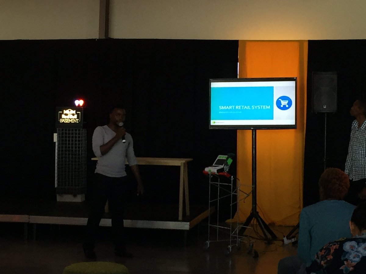 SiGNLLabs's tweet photo. We're at the #RedBullBasement Demo Day to support the Maker space and tech innovations from 5 teams taking part in the residency.

These first two prototypes are smart devices for the blind and shoppers. https://t.co/JE97YXFi0q
