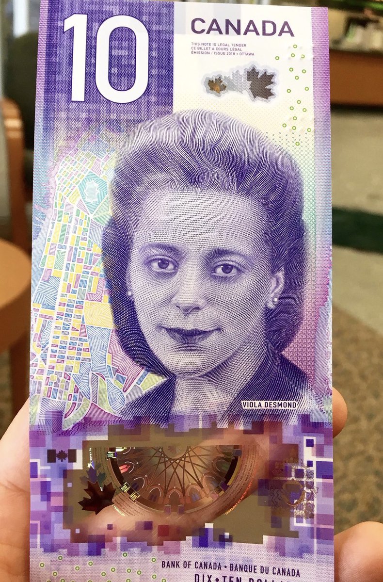 ChidiNwatu's tweet photo. @Acosta Canada has released a new $10 bill which pays homage to civil rights pioneer Viola Desmond.
Thank you 🇨🇦 & @JustinTrudeau. You are on the right side of history. #LessonsFromCanada https://t.co/EqQJslIE4S
