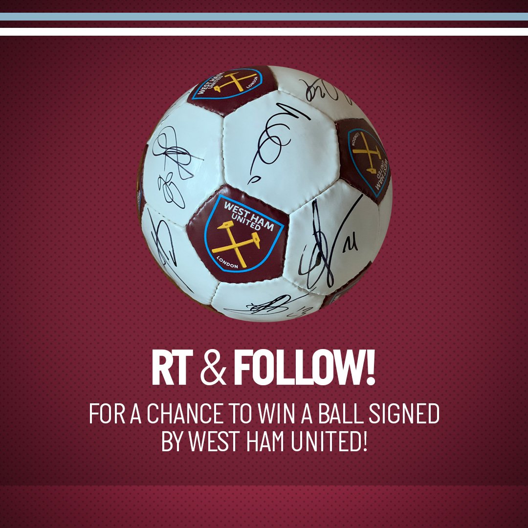NicheSolutions1's tweet photo. WIN AN OFFICIAL @WestHamUtd FOOTBALL - SIGNED BY THE #WHUFC FIRST TEAM!

To enter the prize draw just follow @NicheSolutions1 +RT 

Lucky winner to be announced next week!

NicheSolutions are proud sponsors of @westhamwomen and are official suppliers of beer to #WHUW https://t.co/XNLVZfl5rO