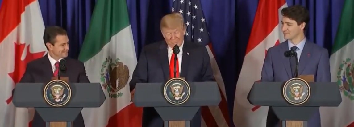 🇲🇽🇺🇸🇨🇦 están listos para iniciar una nueva etapa de su historia compartida: <a href="/EPN/">Enrique Peña Nieto</a>
Firma del #TMEC