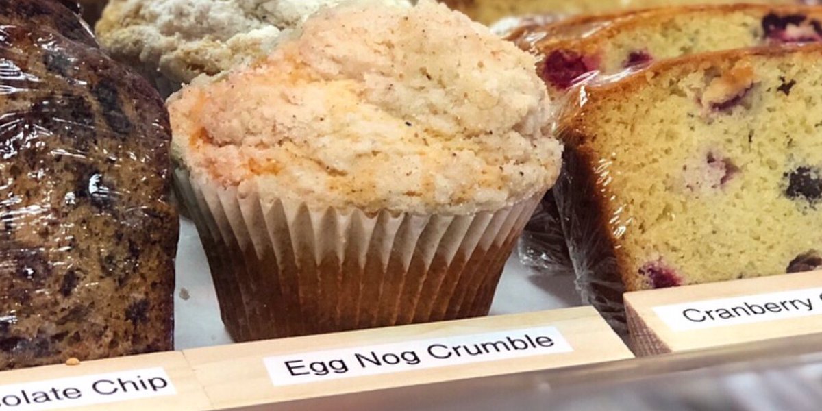 redlightcoffee's tweet photo. Start your day in an Egg Nog way! #eggnoglatte #eggnogcrumble. Great way to usher in December!#redlightcoffee #lincroftnj https://t.co/w3Xy5vA1ZR