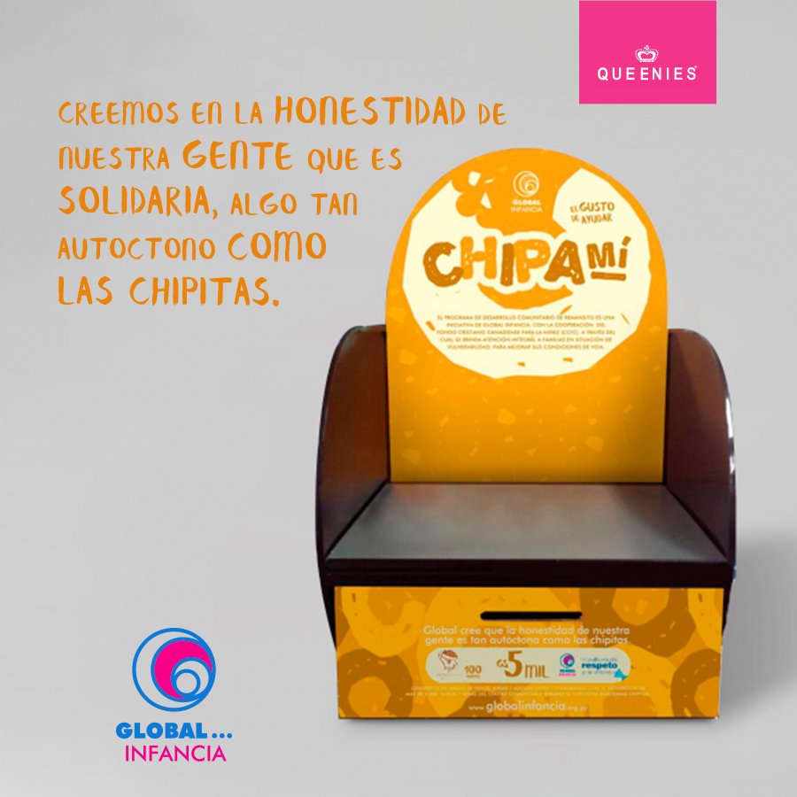 globalinfancia's tweet photo. Podés sumar tu empresa solicitando a través del contacto un expendedor sin costo; destinás un espacio en tu empresa para exhibir el expendedores de Chipamí y ofrecer los productos al público.

Queenies ya se sumó, ¡Sumate vos también!

#Chipami #Remansito https://t.co/fCq8ZuClkl