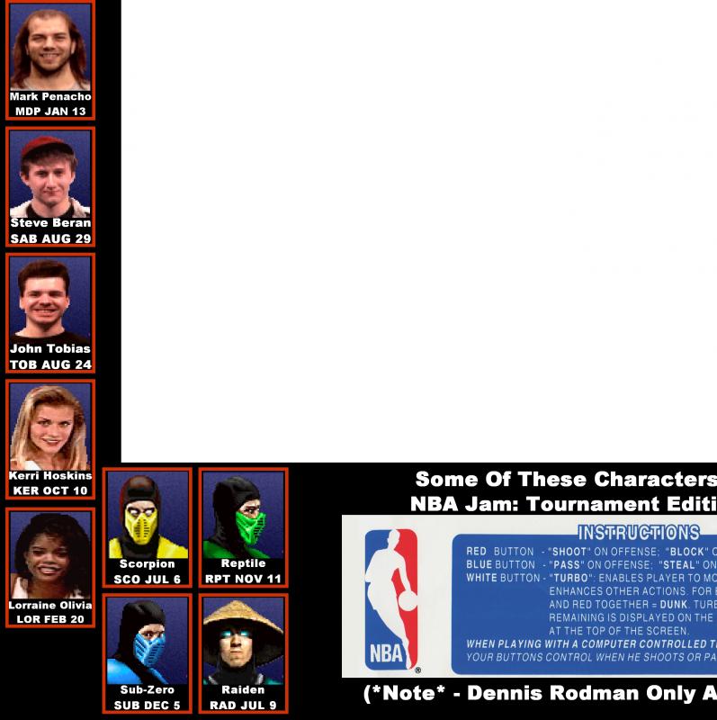Custom NBA JAM BoomBaptist Character Select 